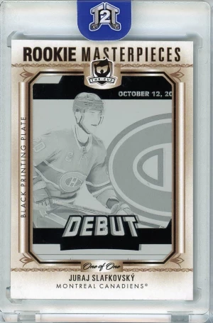2022-23 Upper Deck The Cup Rookie Masterpieces 1/1 Plate Juraj Slafkovsky front